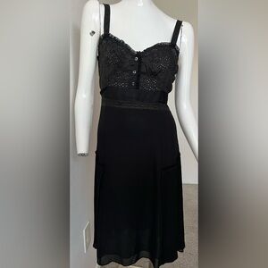 Comptoir Des Cotonniers Black SILK dress- SUPER CUTE!